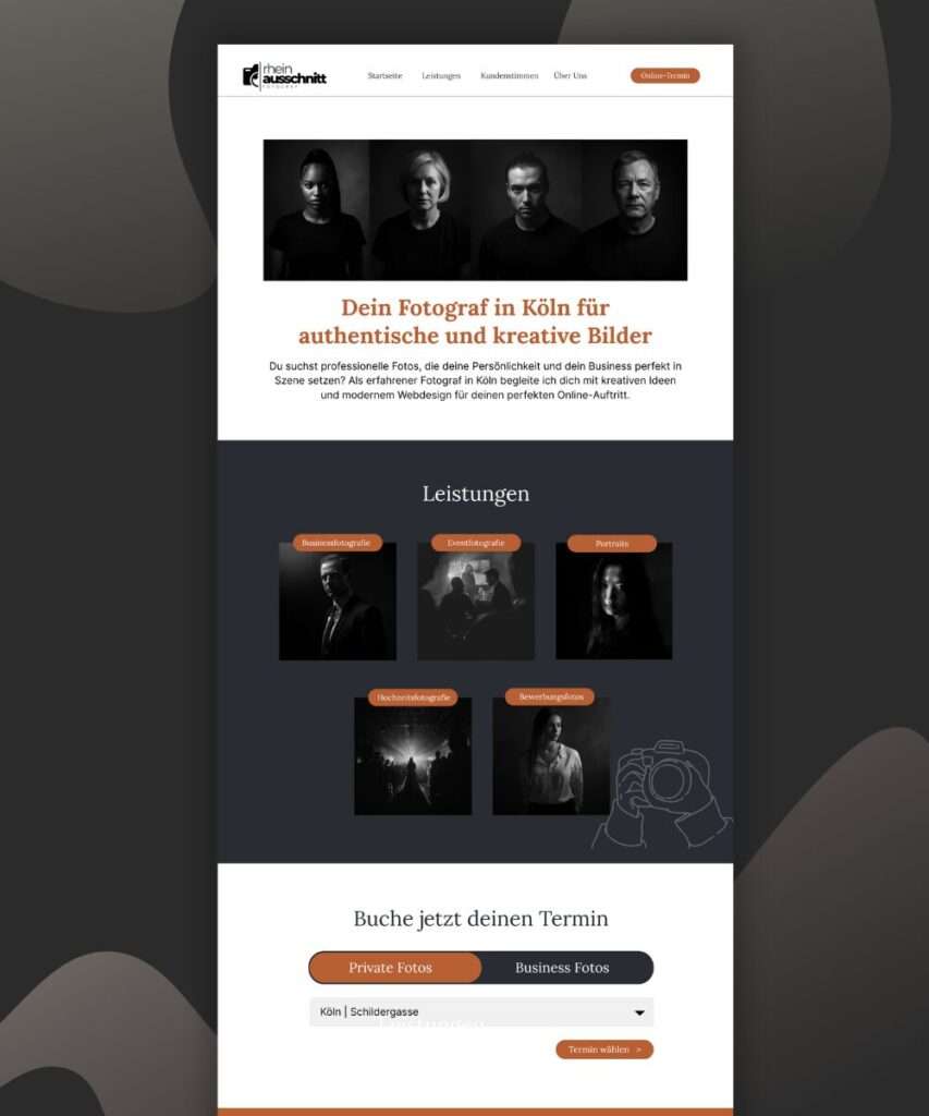 Portfolio MArkenauftritt rheinausschnitt Fotograf Köln