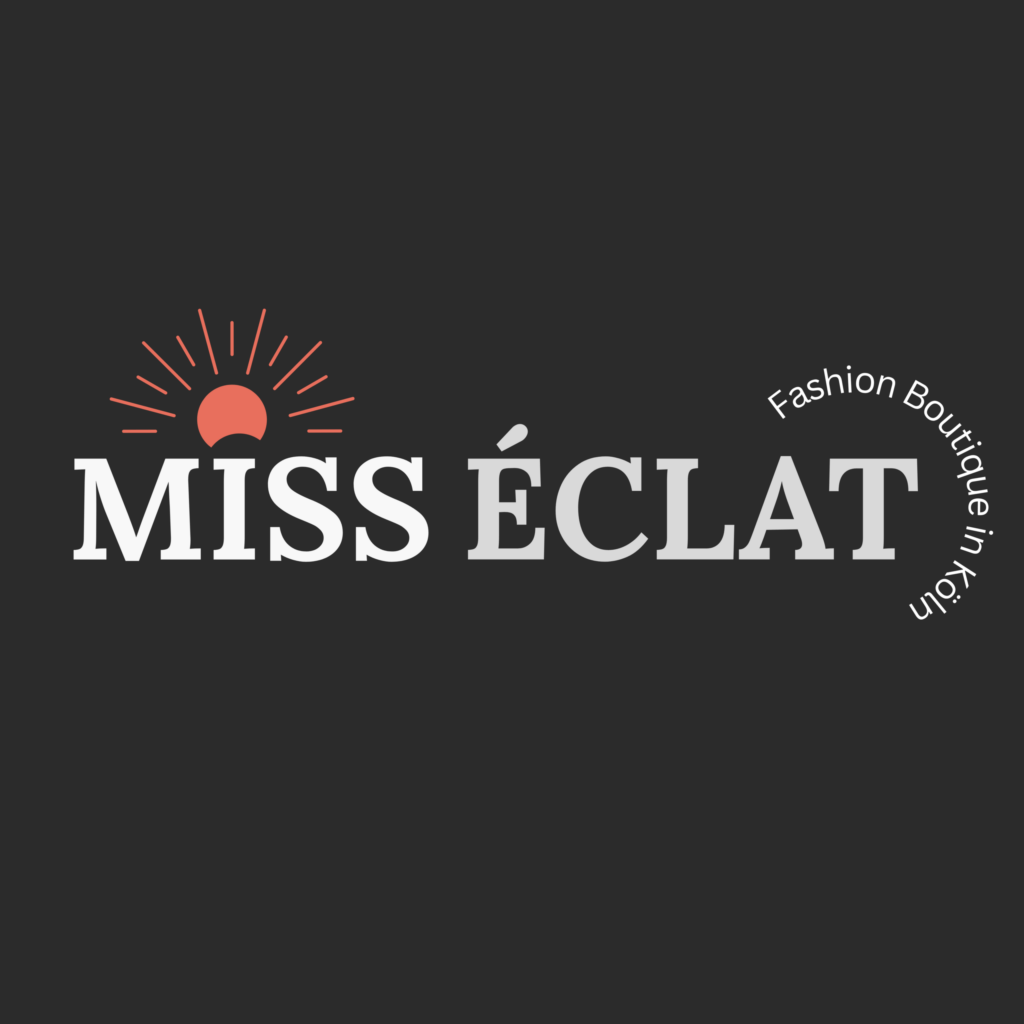 Logo von Miss Éclat Boutique in Refrath auf dunklem Hintergrund Logo von Miss Éclat Boutique in Refrath auf dunklem Hintergrund