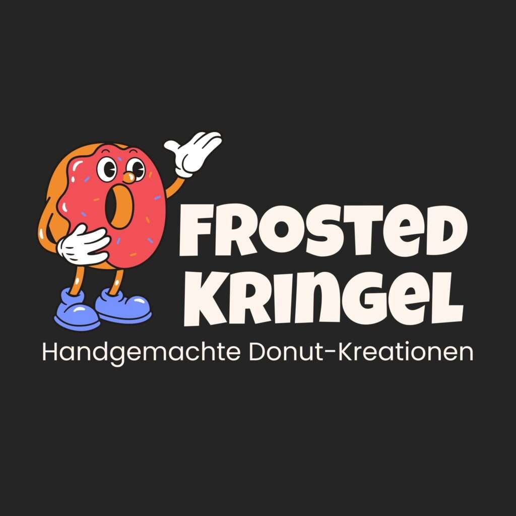 Logo von Frosted Kringel – moderner Donutladen in Köln auf dunklem Hintergrund Logo von Frosted Kringel – moderner Donutladen in Köln auf dunklem Hintergrund